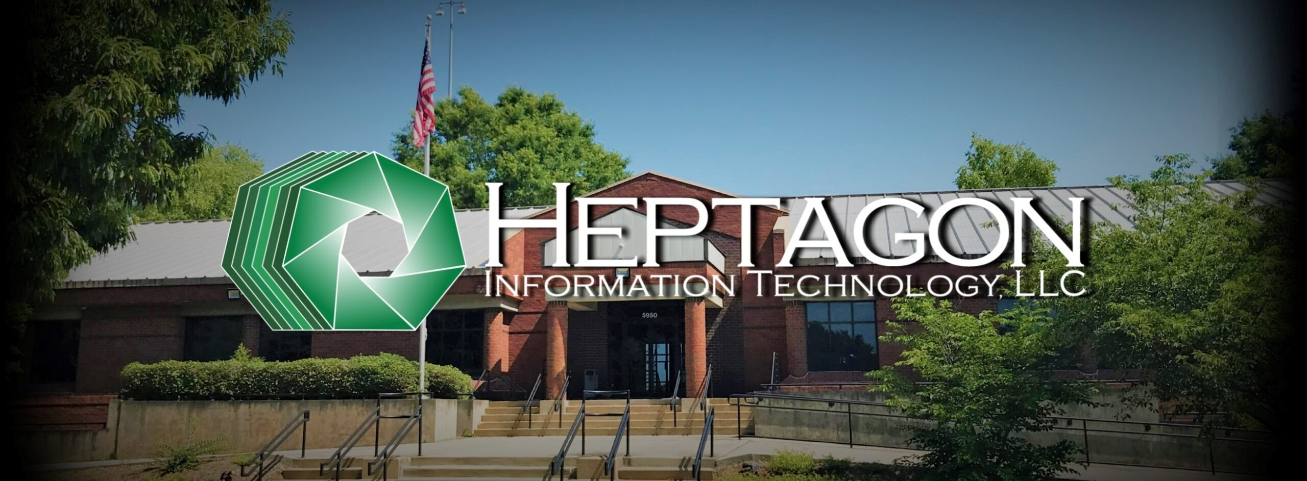 Heptagon Building with logo